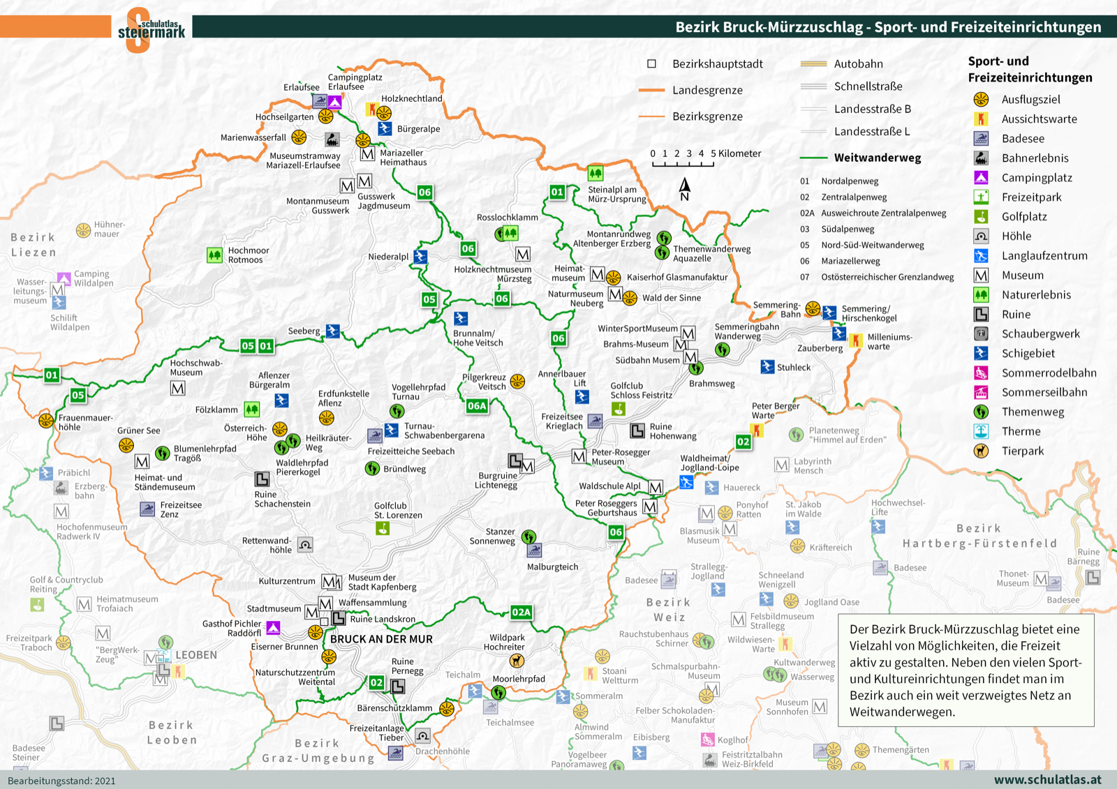 Bruck-Mürzzuschlag - Sport- und Freizeiteinrichtungen
