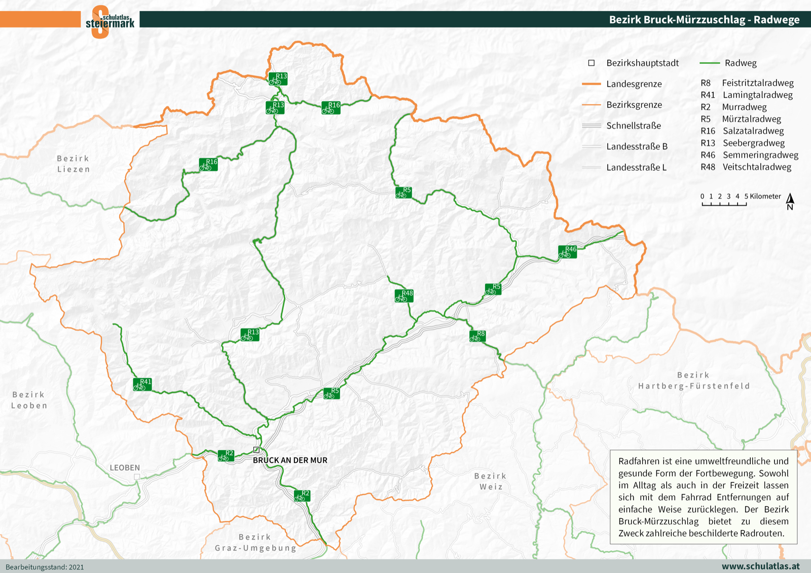 Bruck-Mürzzuschlag - Radwege
