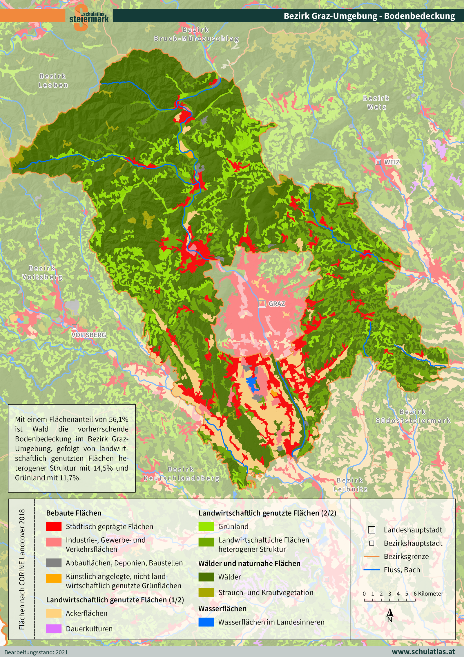 Graz-Umgebung - Bodenbedeckung