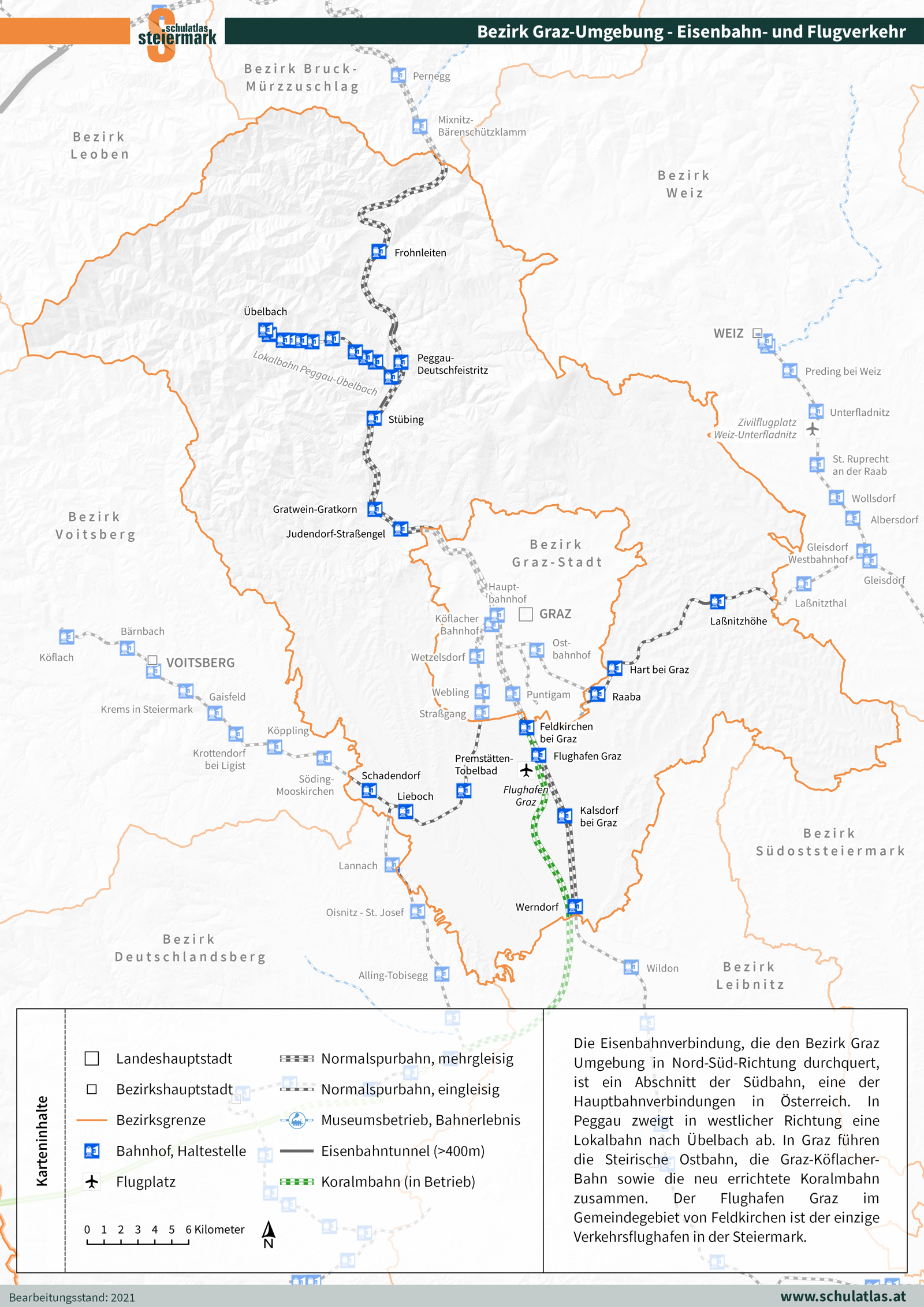 Graz-Umgebung - Eisenbahnnetz