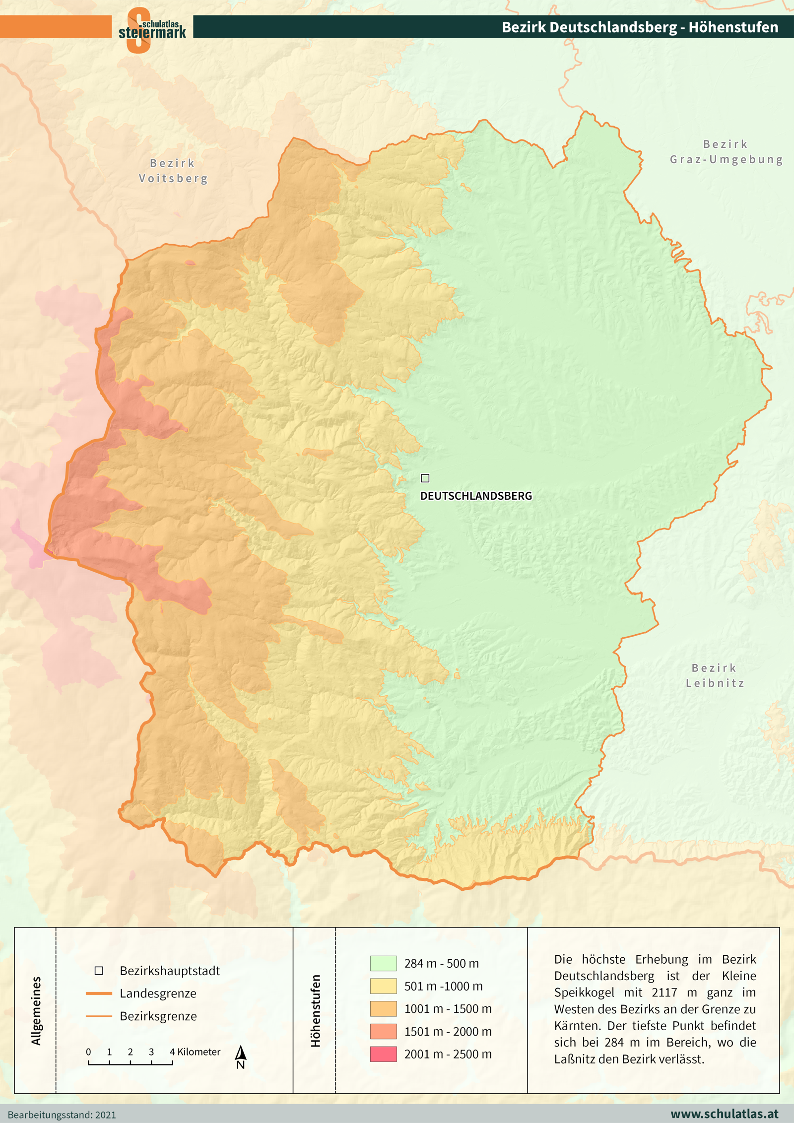 Deutschlandsberg - Höhenstufen