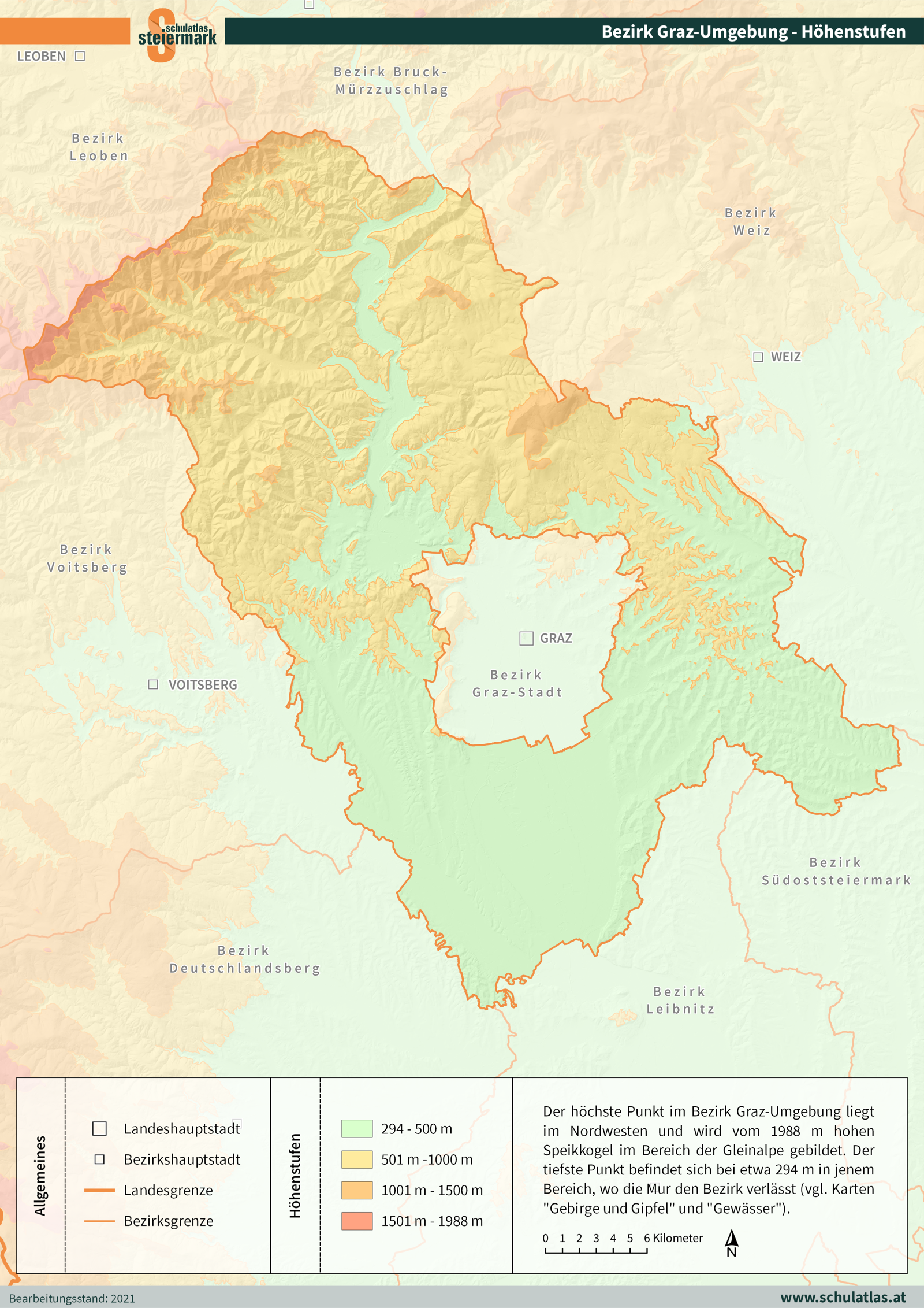 Graz-Umgebung - Höhenstufen