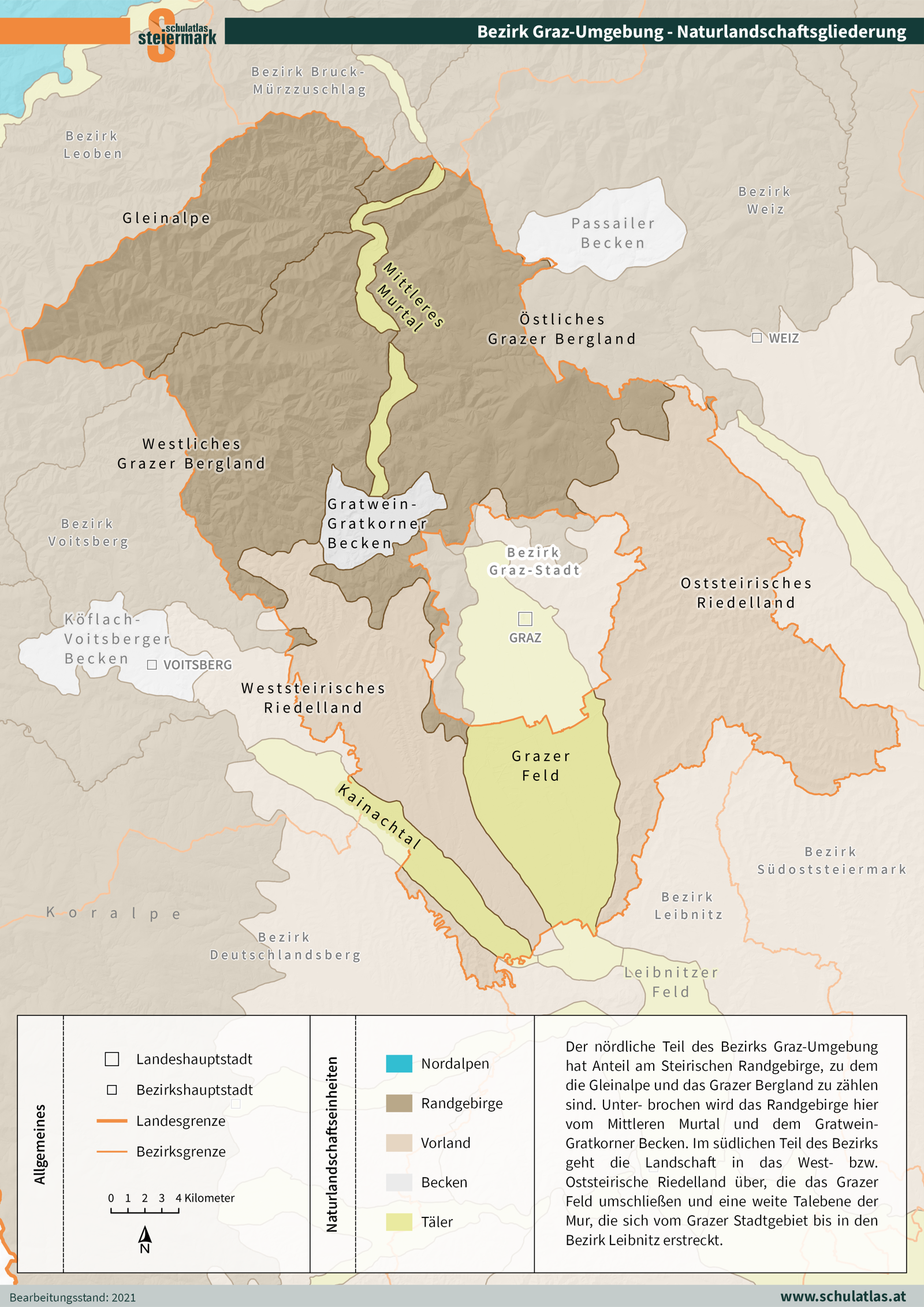 Graz-Umgebung - Naturlandschaftsgliederung