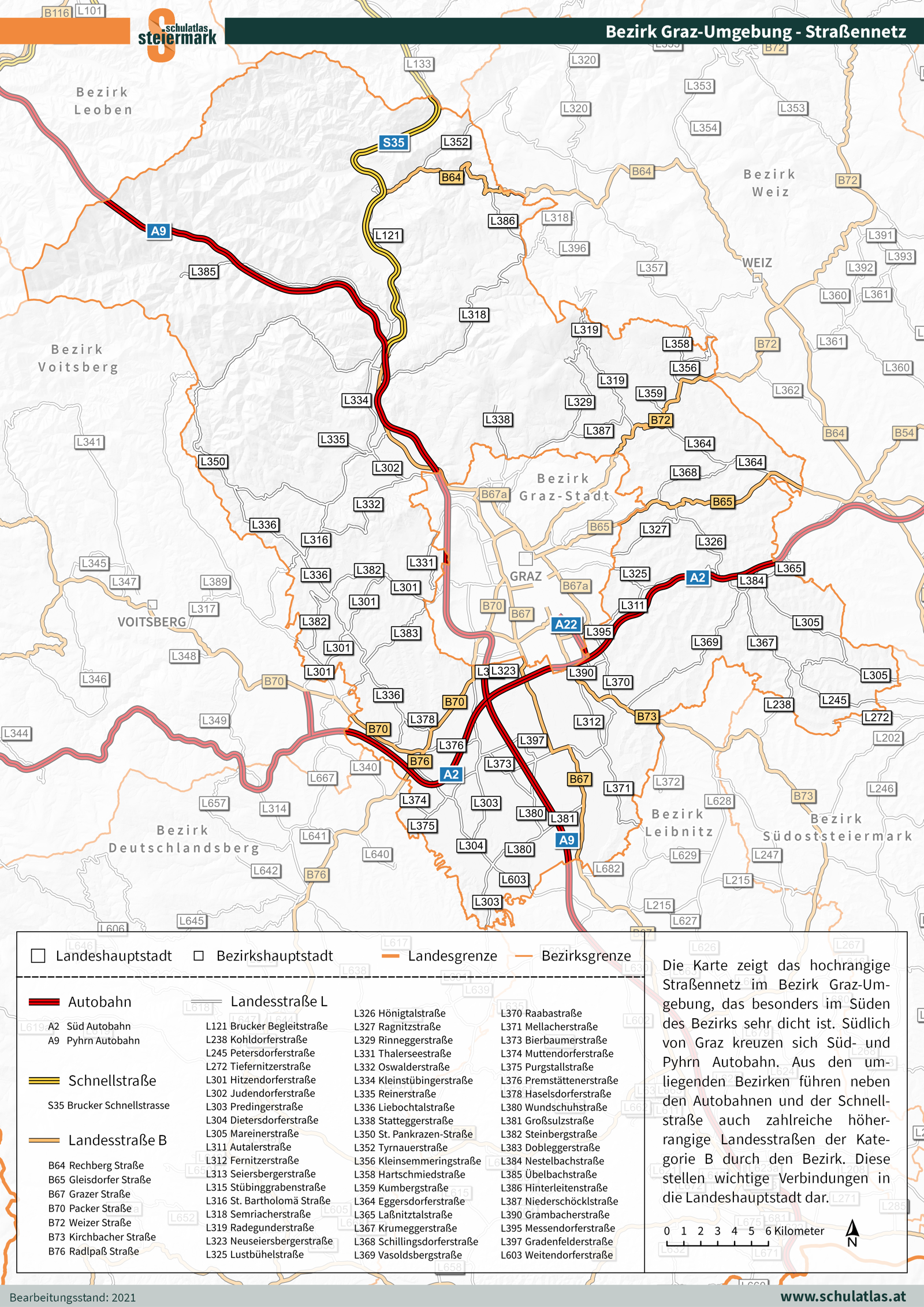 Graz-Umgebung - Straßennetz