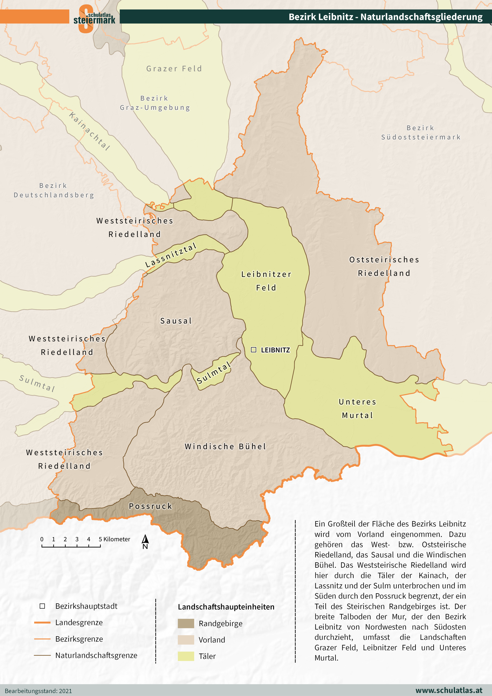 Leibnitz - Naturlandschaftsgliederung