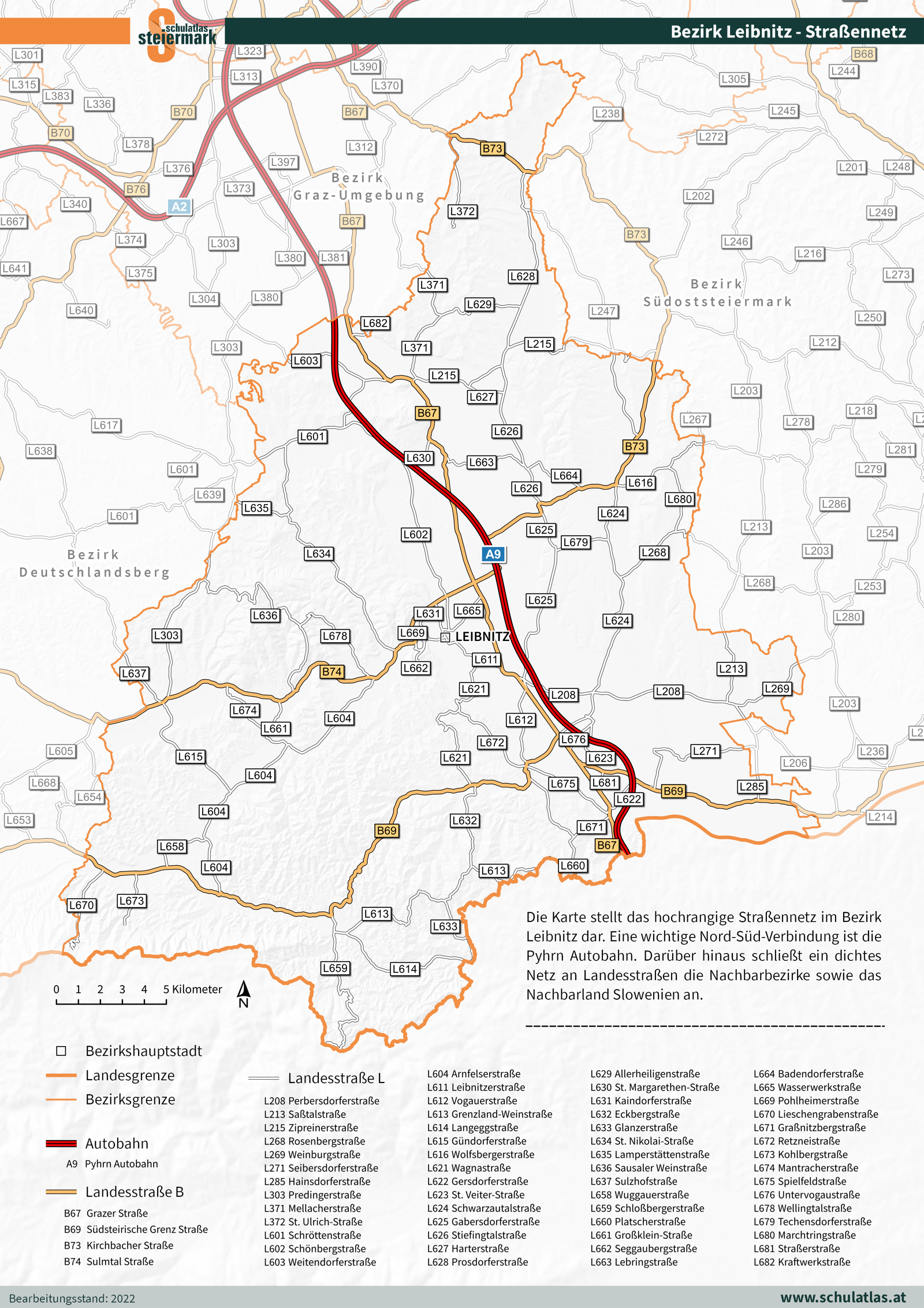 Leibnitz -  Straßennetz
