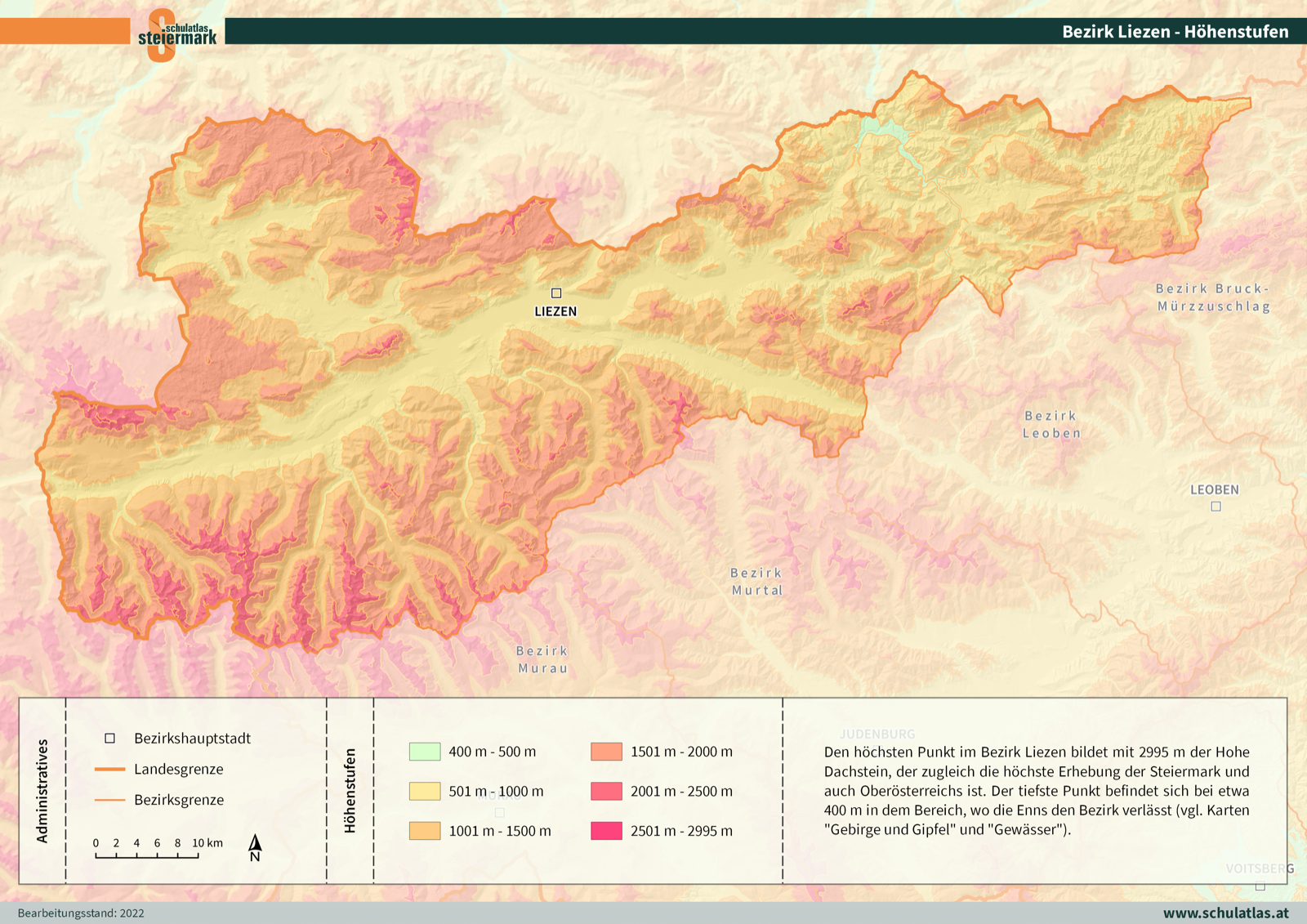 Liezen - Höhenstufen