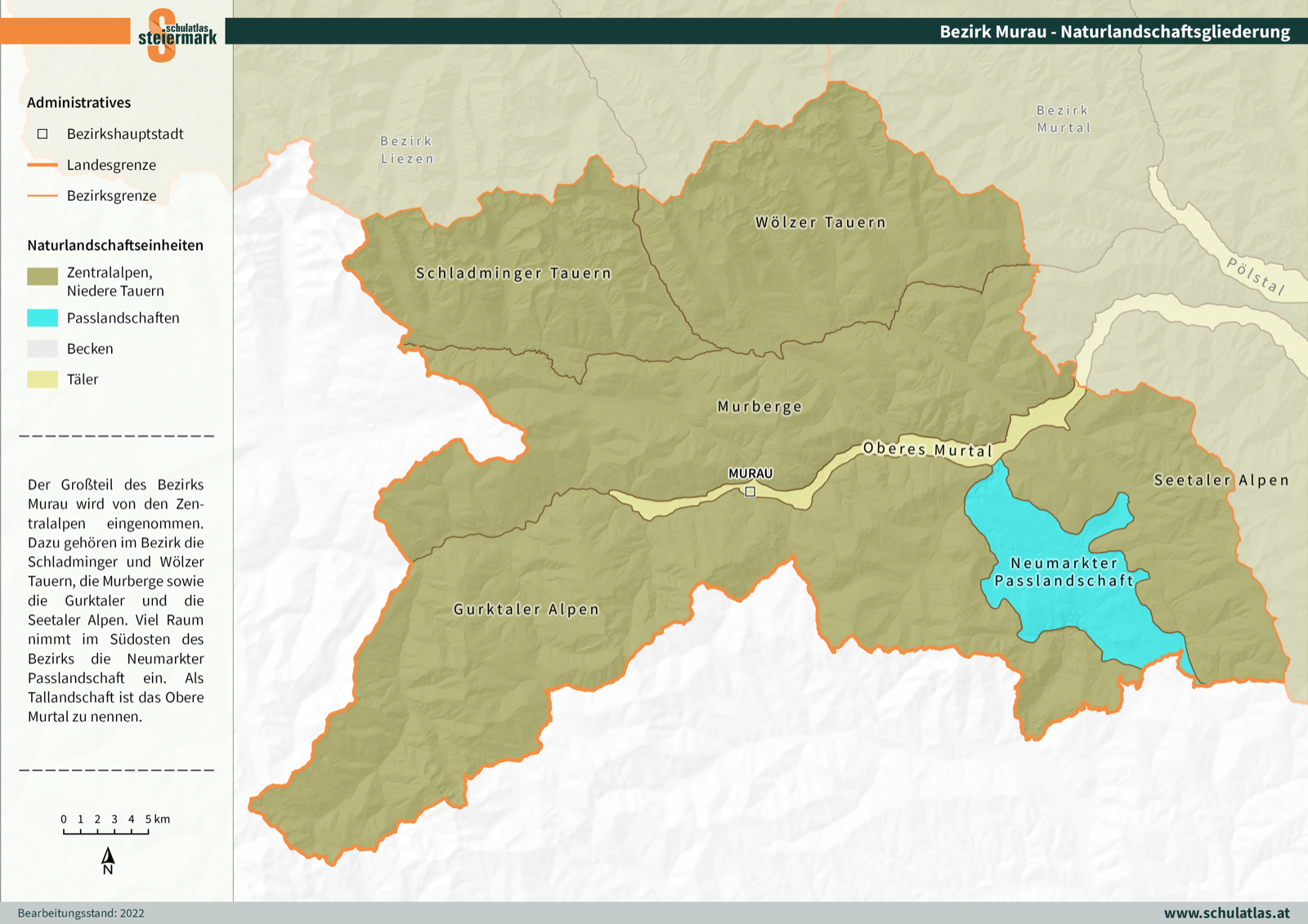 Murau - Naturlandschaftsgliederung