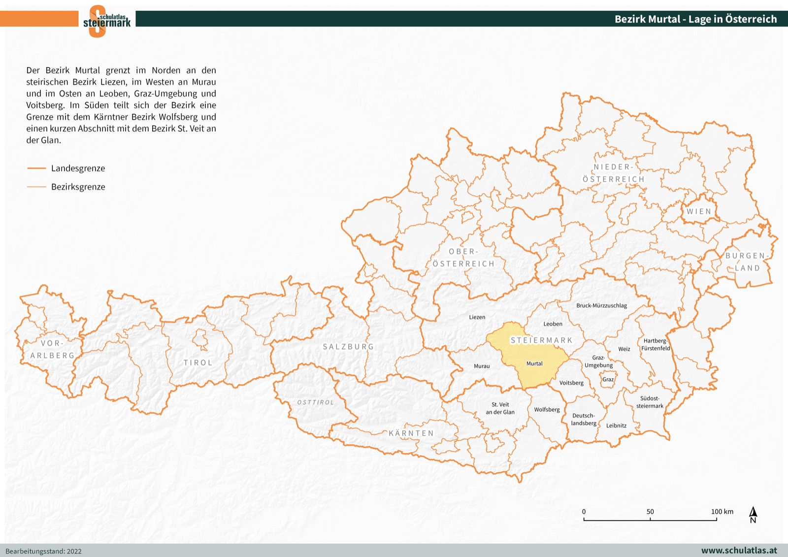 Murtal - Lage in Österreich