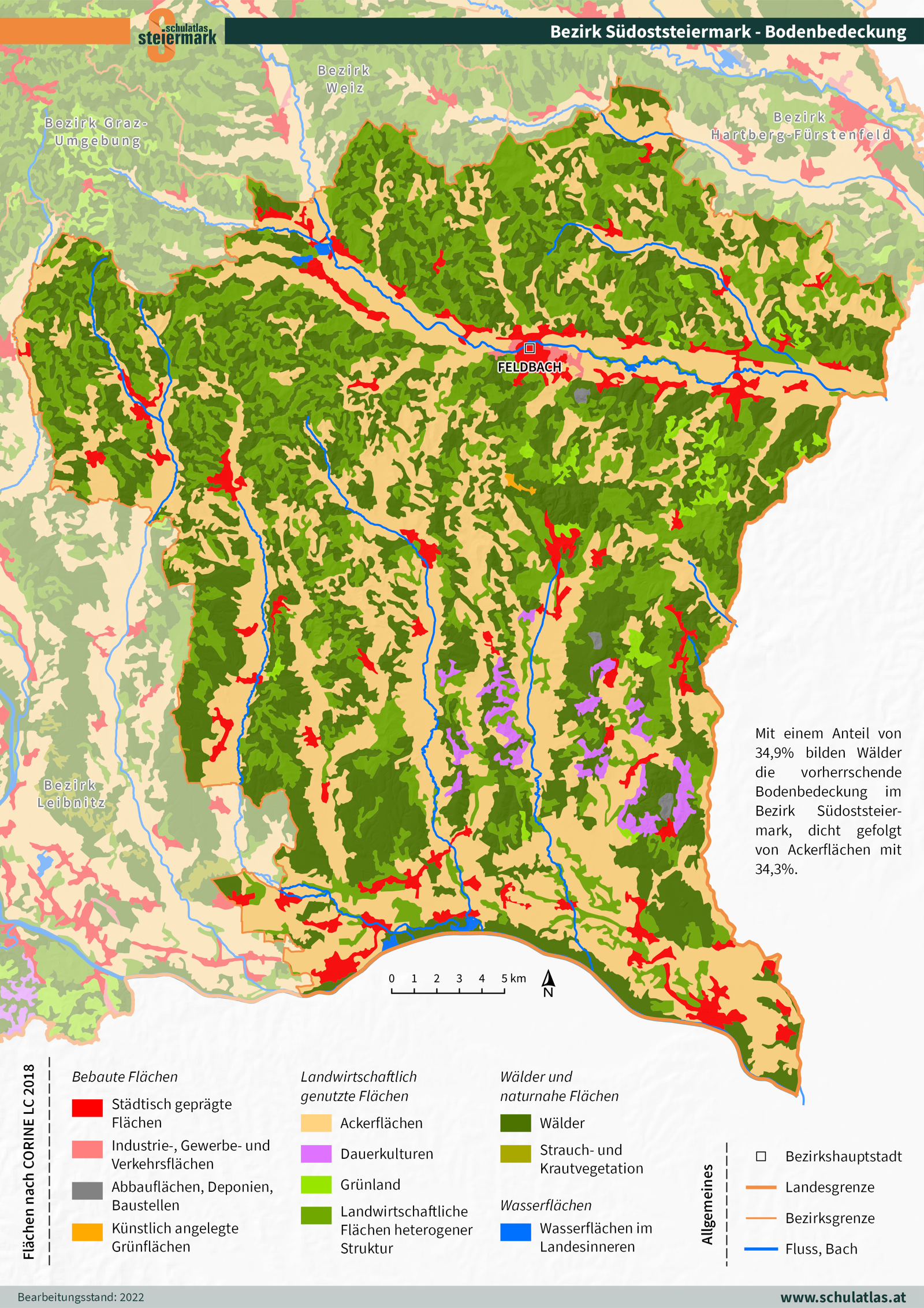 Südoststeiermark - Bodenbedeckung