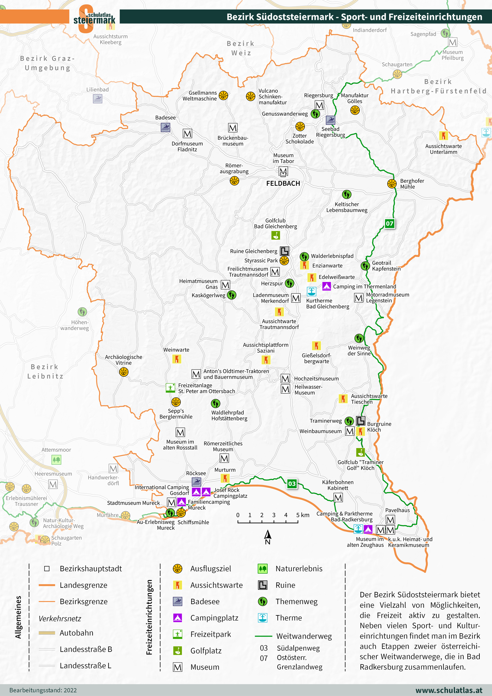 Südoststeiermark - Sport- und Freizeiteinrichtungen