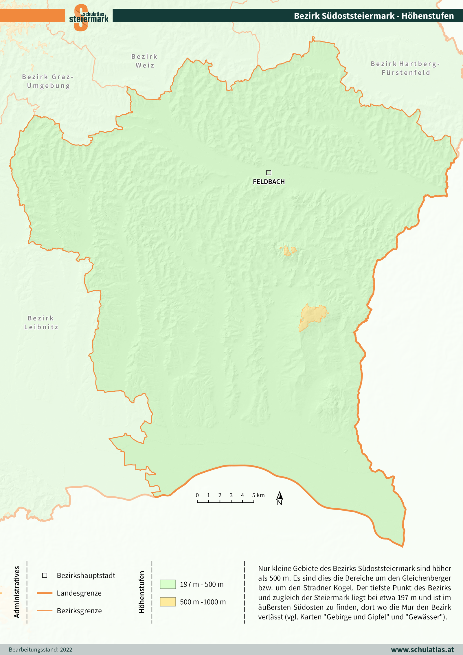 Südoststeiermark - Höhenstufen
