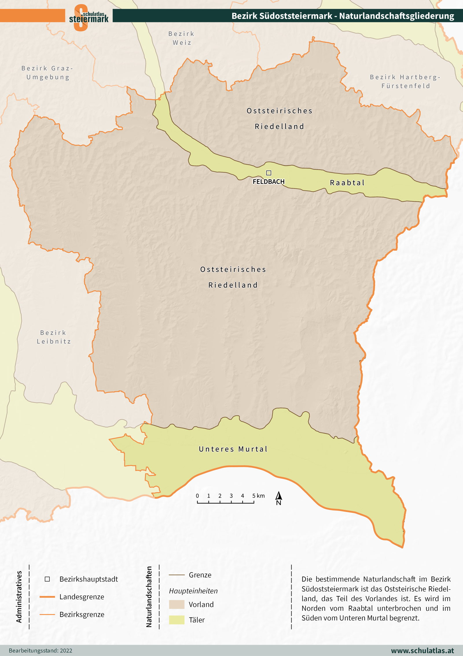 Südoststeiermark - Naturlandschaftsgliederung