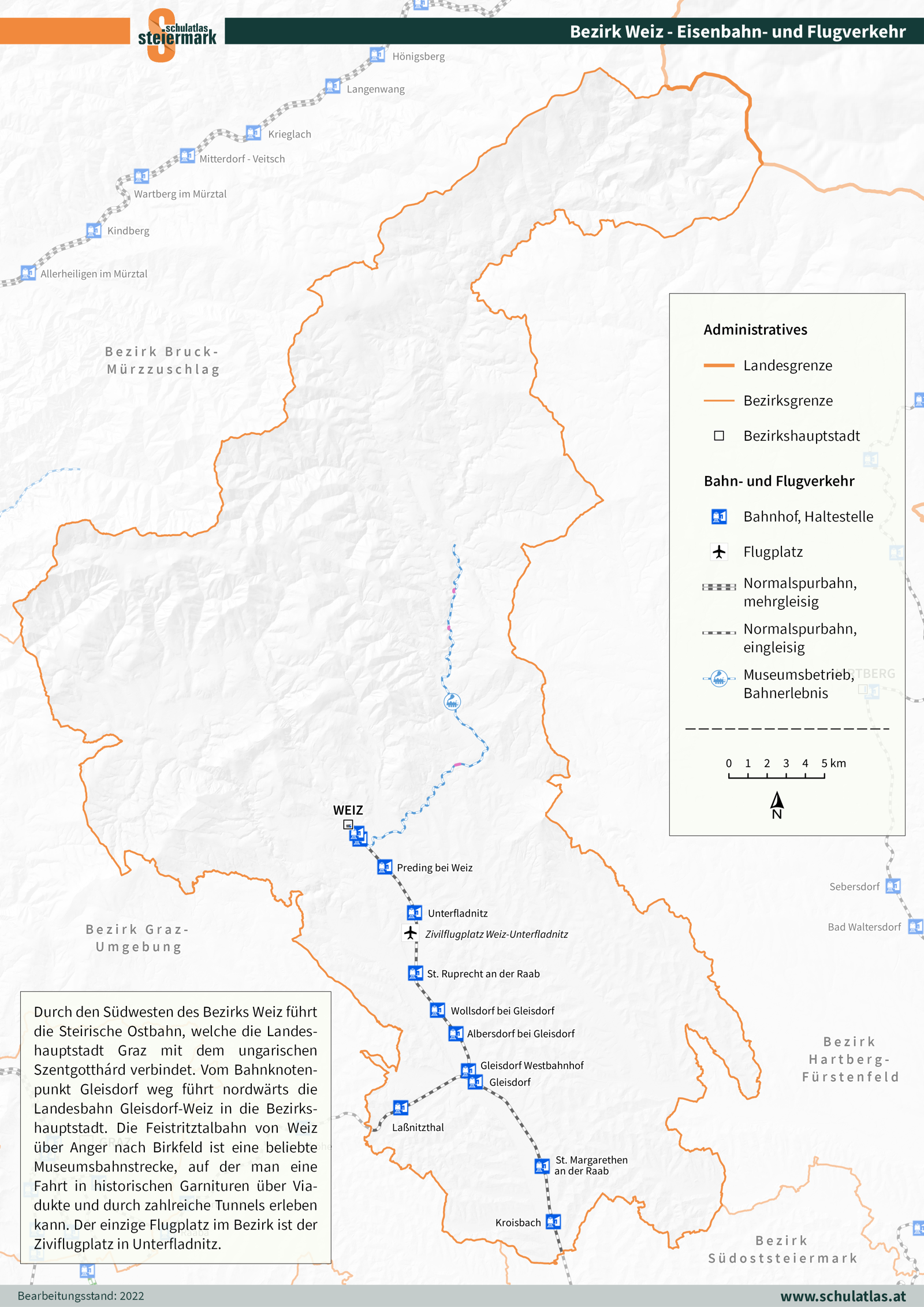 Weiz - Eisenbahnnetz