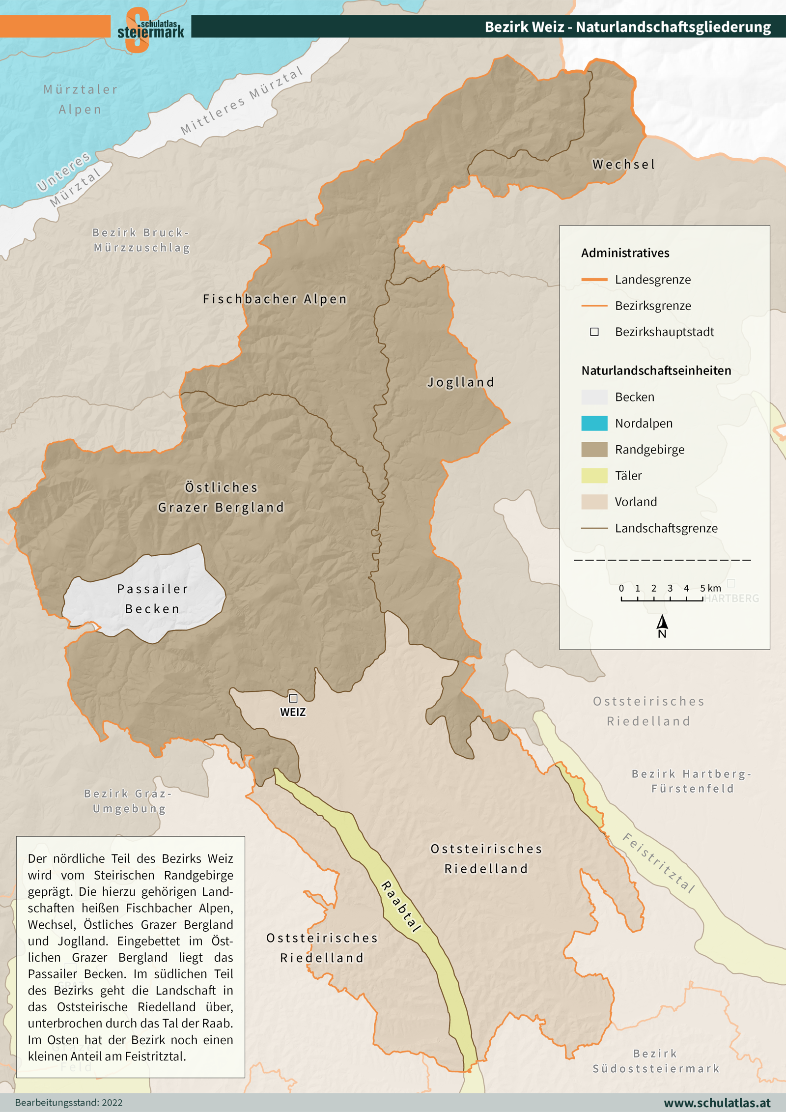 Weiz - Naturlandschaftsgliederung