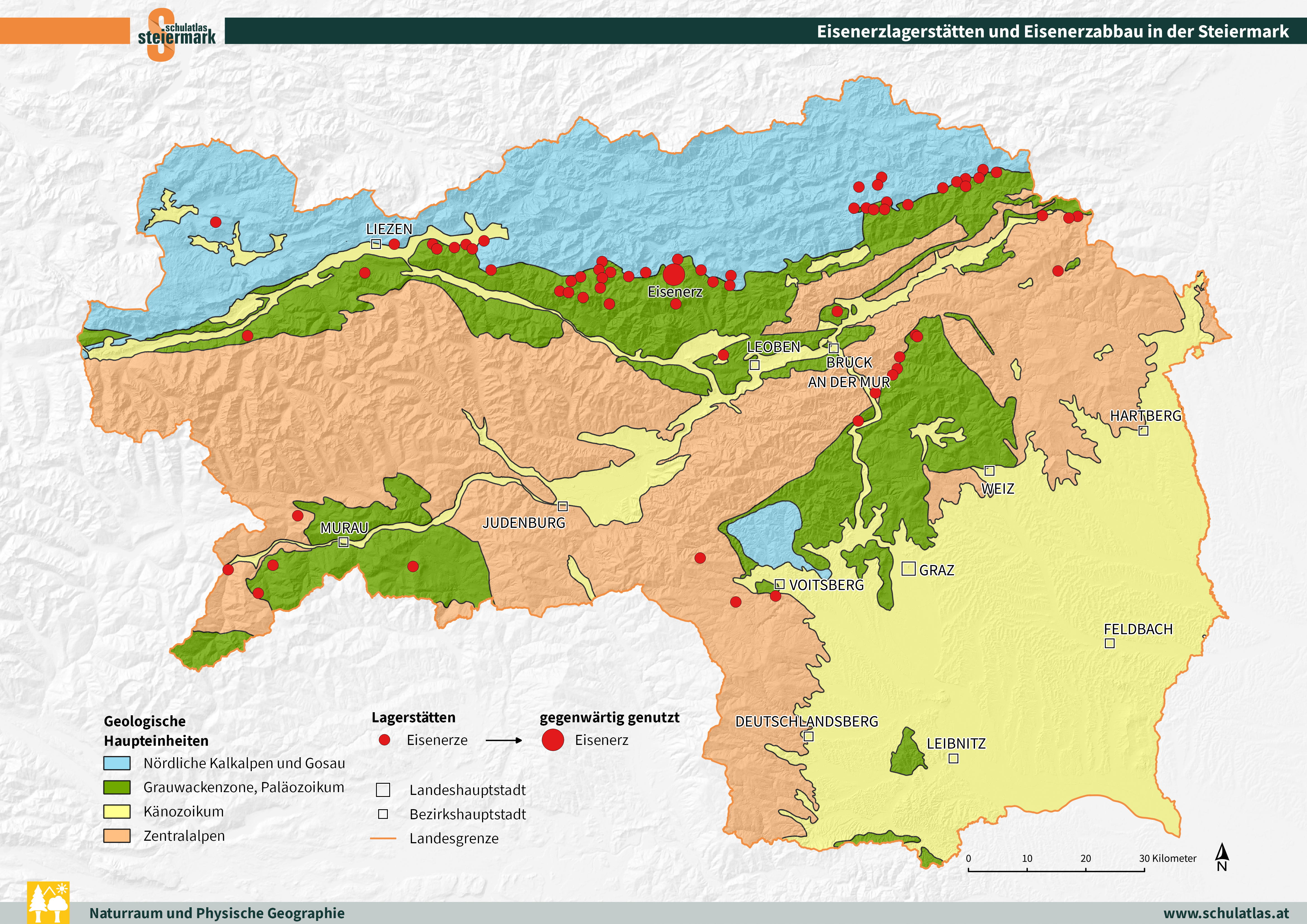 Eisenerzlagerstätten und Eisenerzabbau in der Steiermark