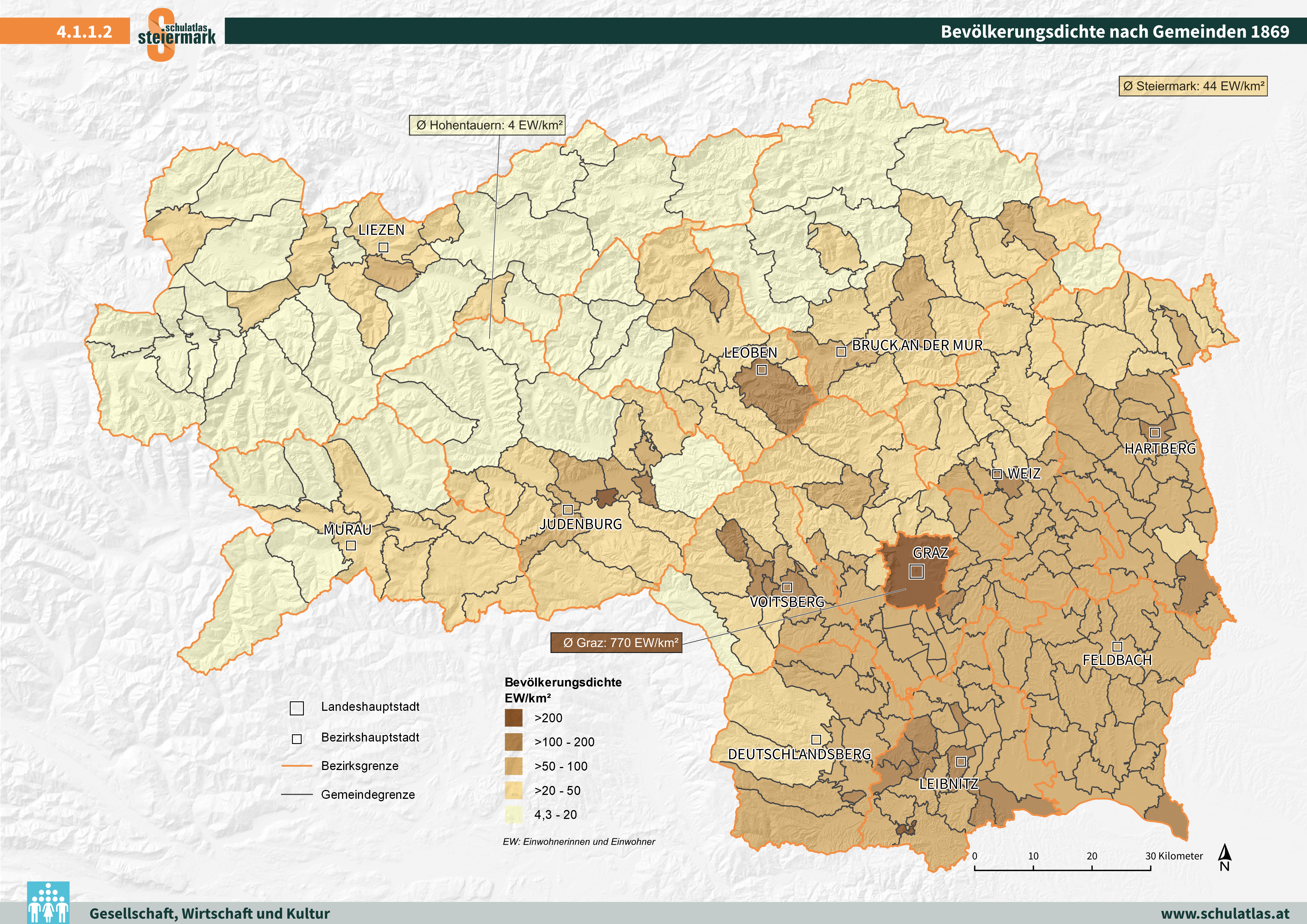 Bevölkerungsdichte 1869