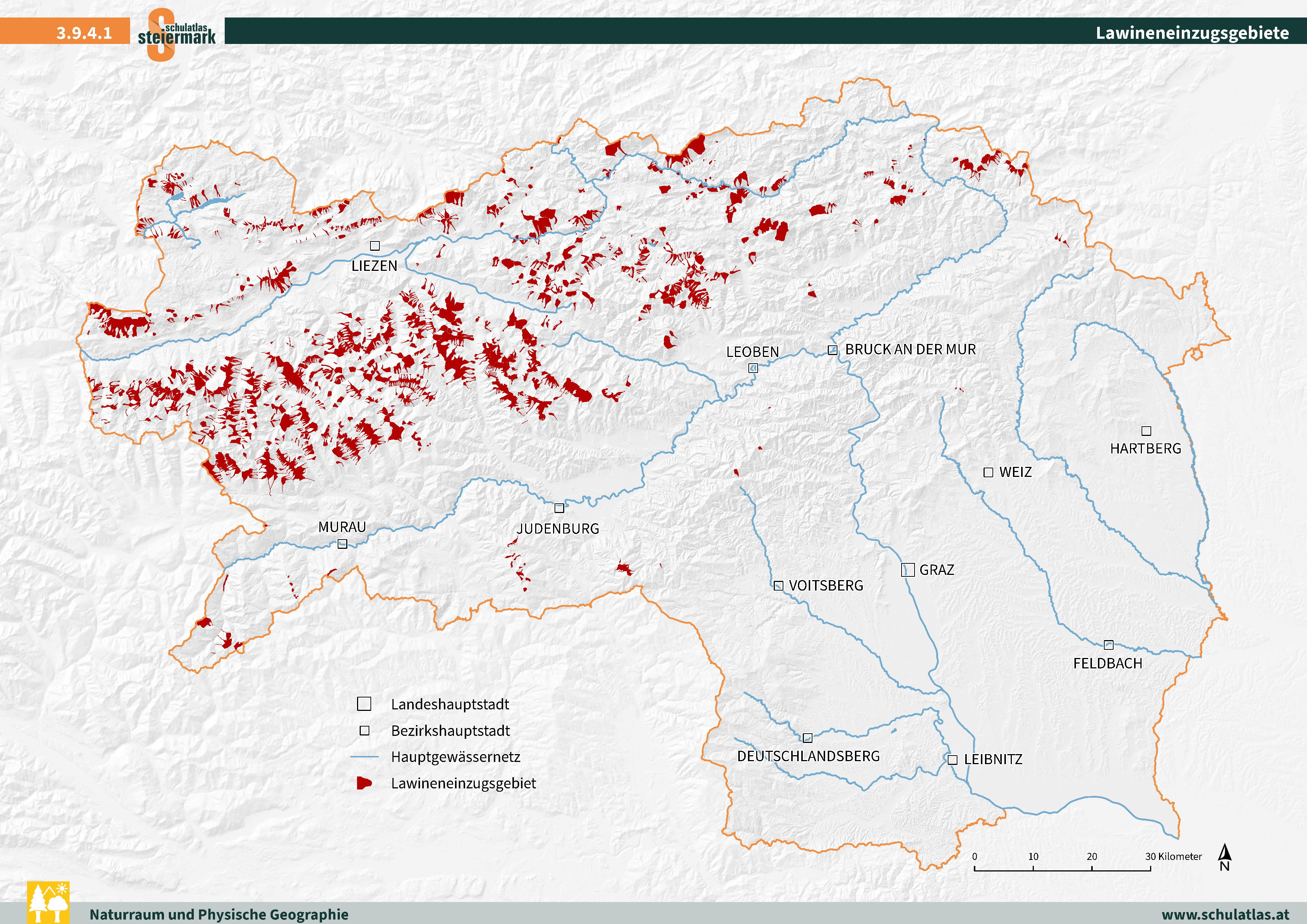 Lawineneinzugsgebiete