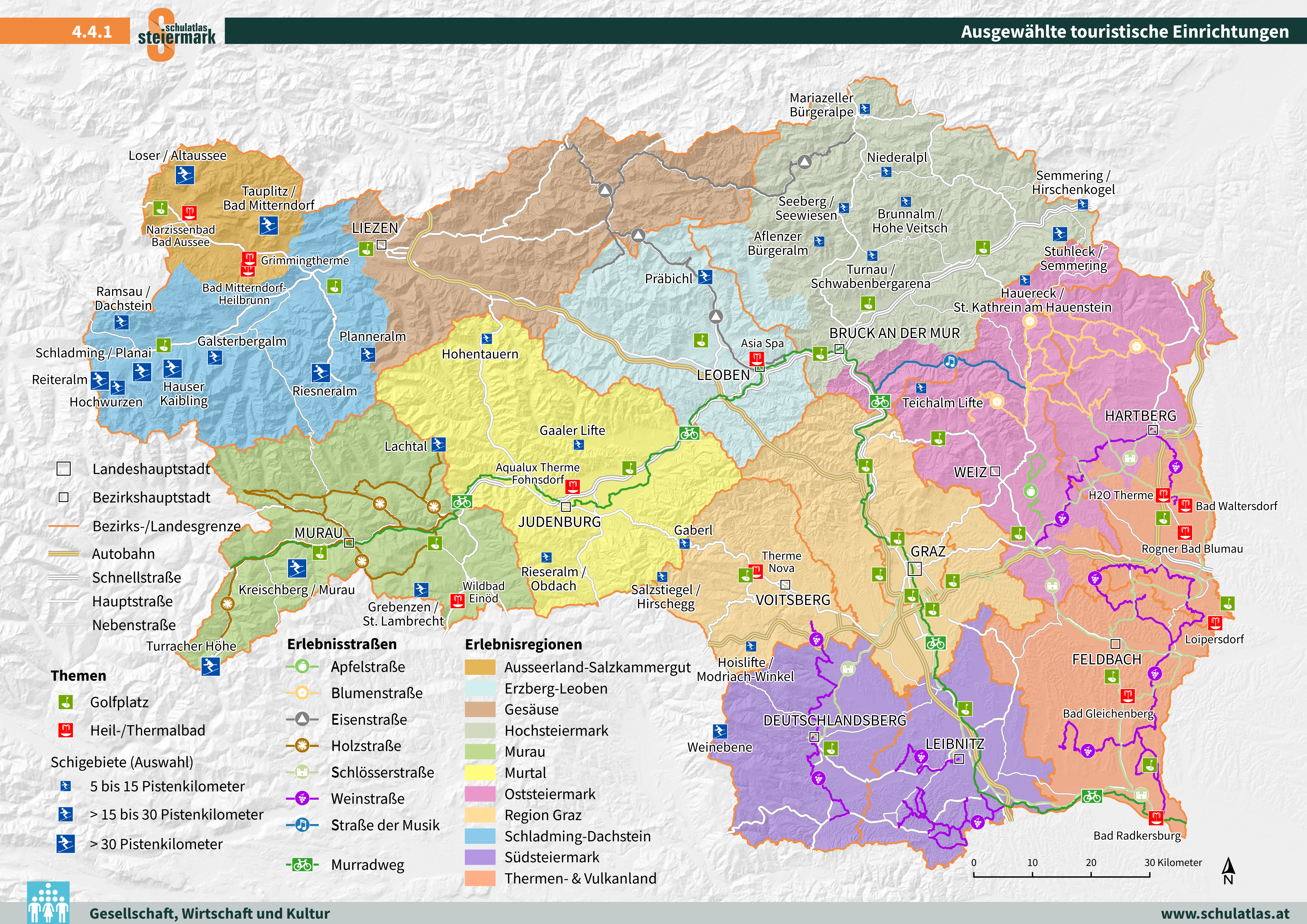 Ausgewählte tourstische Einrichtungen
