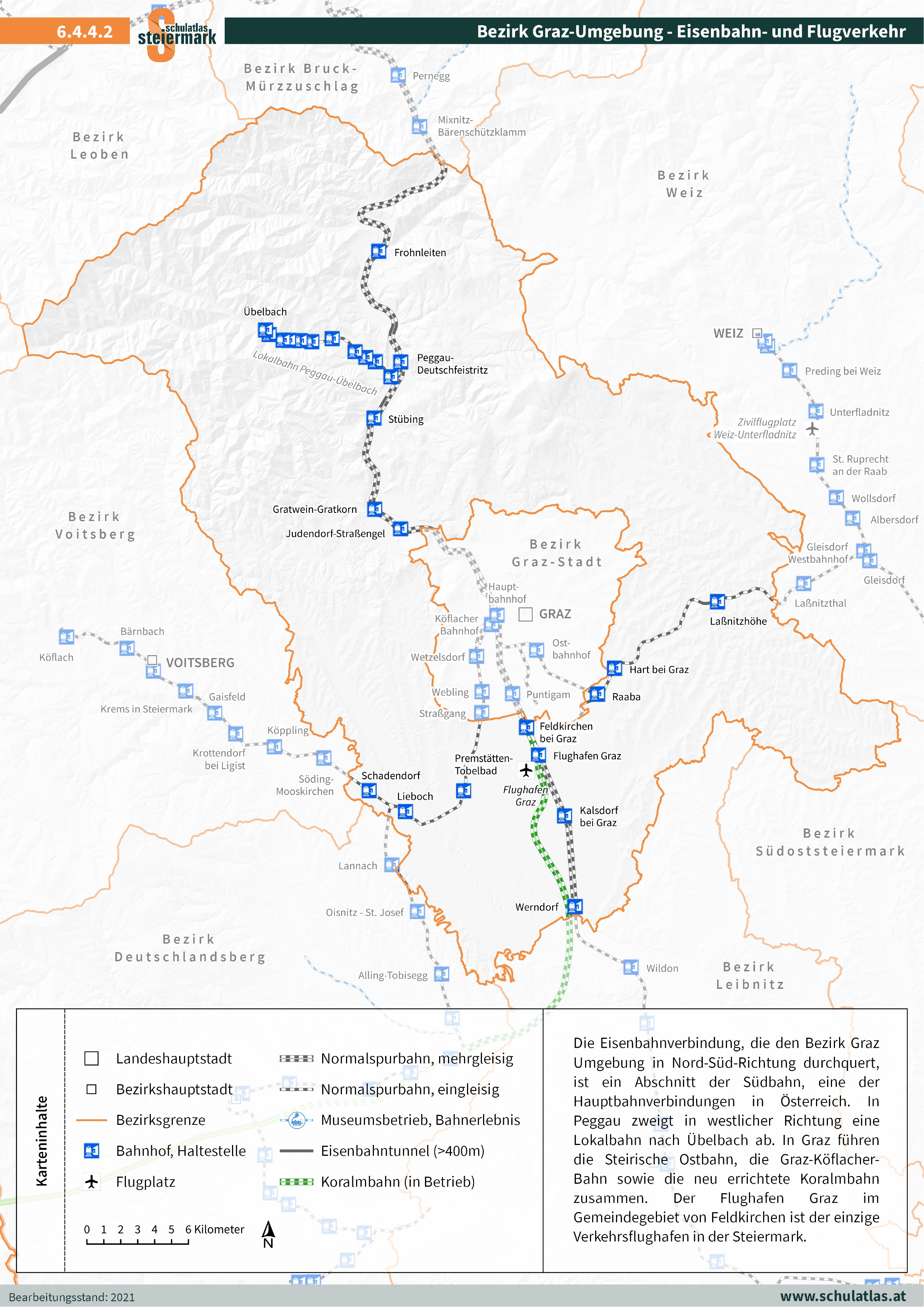 6.4.4.2 Graz Umgebung - Eisenbahn- und Flugverkehr