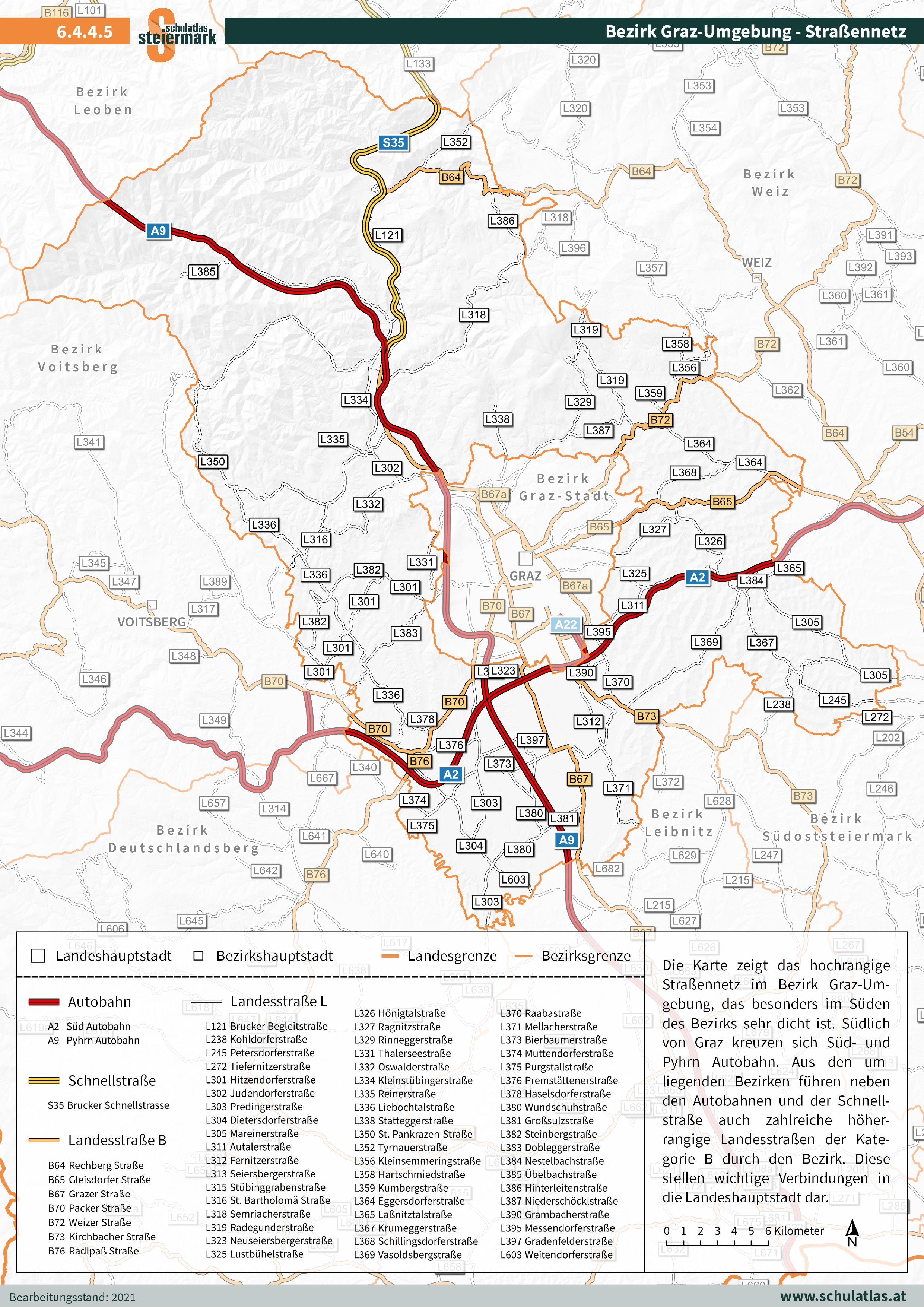 6.4.4.5 Graz Umgebung - Straßennetz