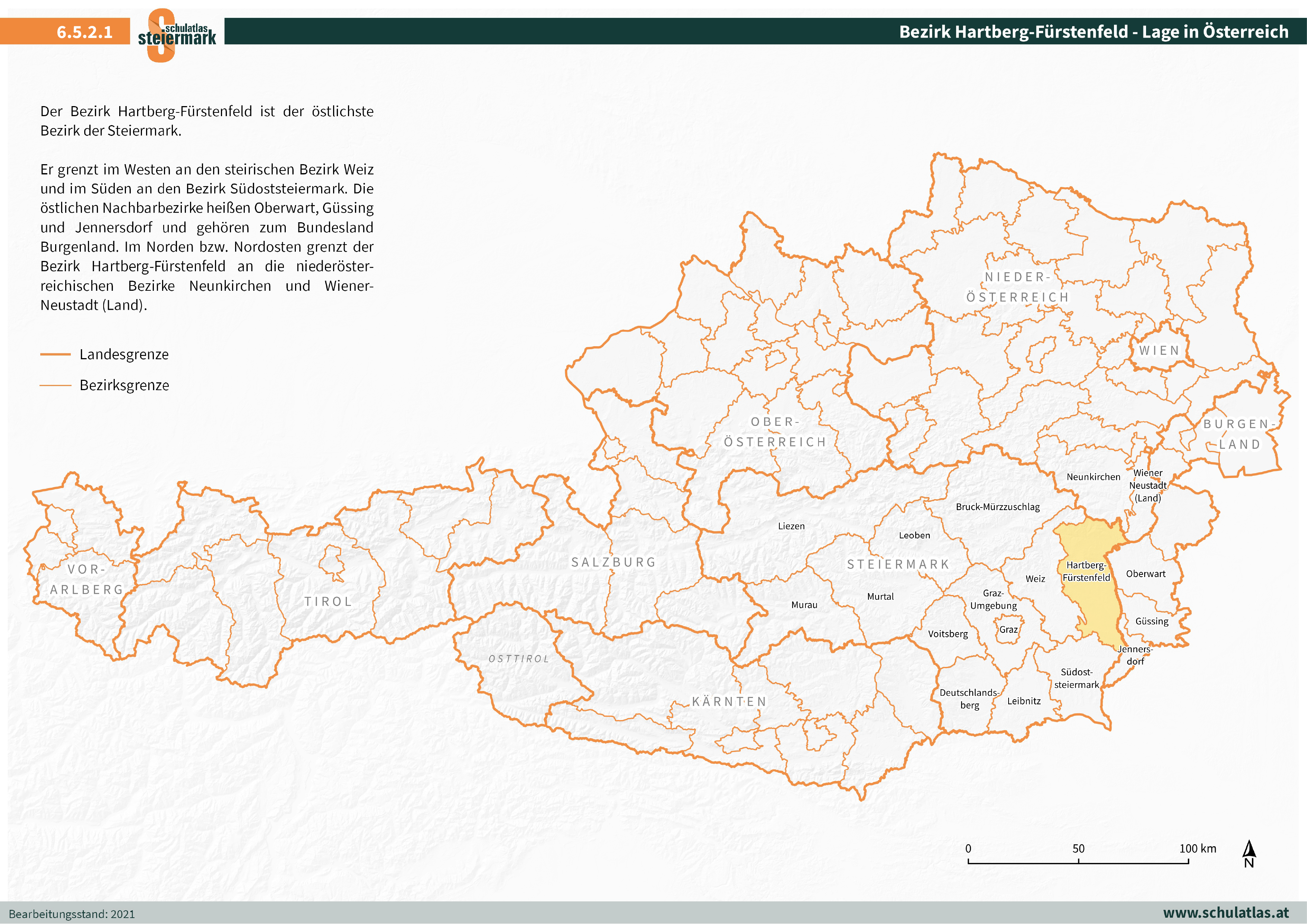 6.5.2.1 Hartberg-Fürstenfeld - Lage in Österreich