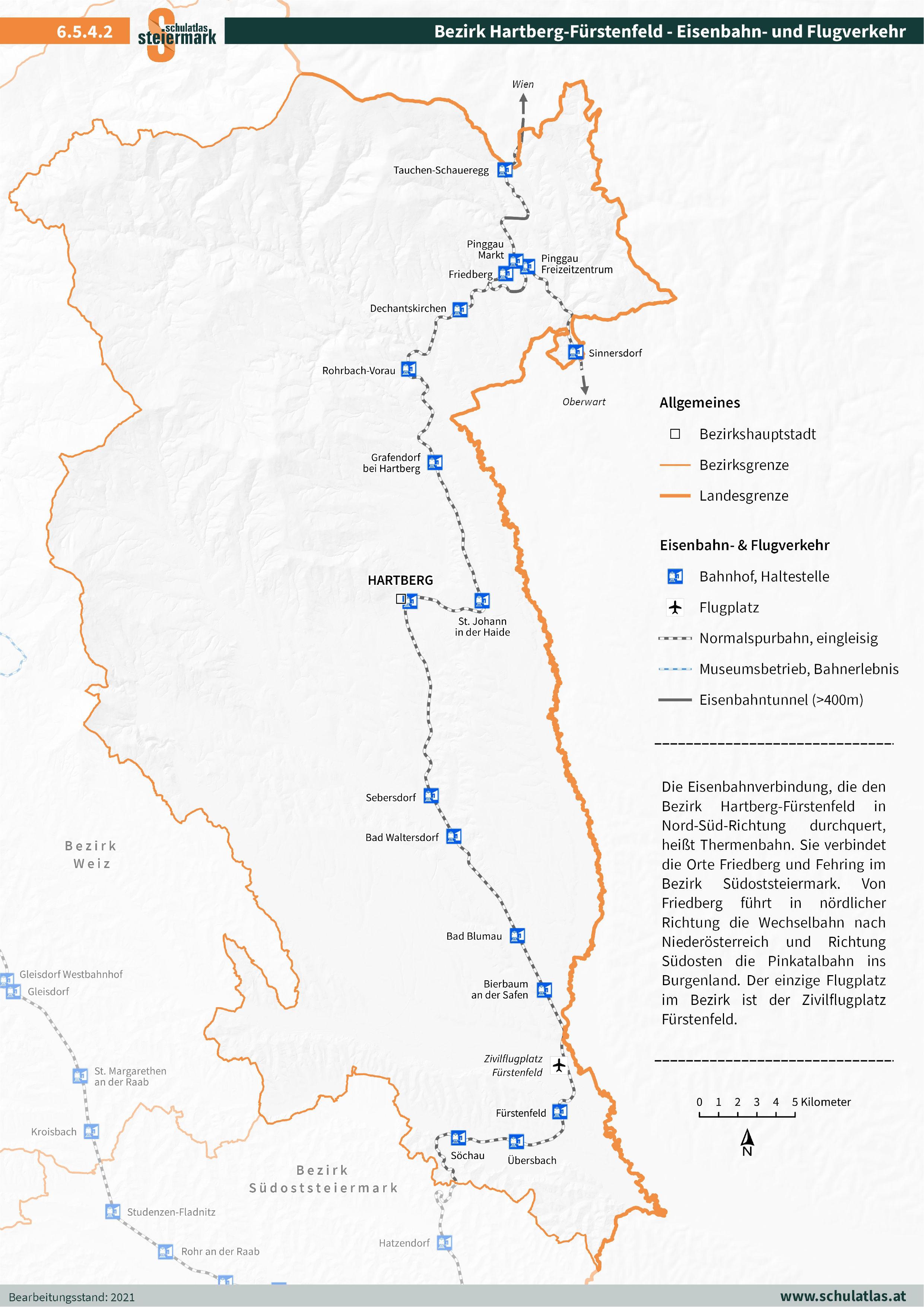 6.5.4.2 Hartberg-Fürstenfeld - Eisenbahn- und Flugverkehr