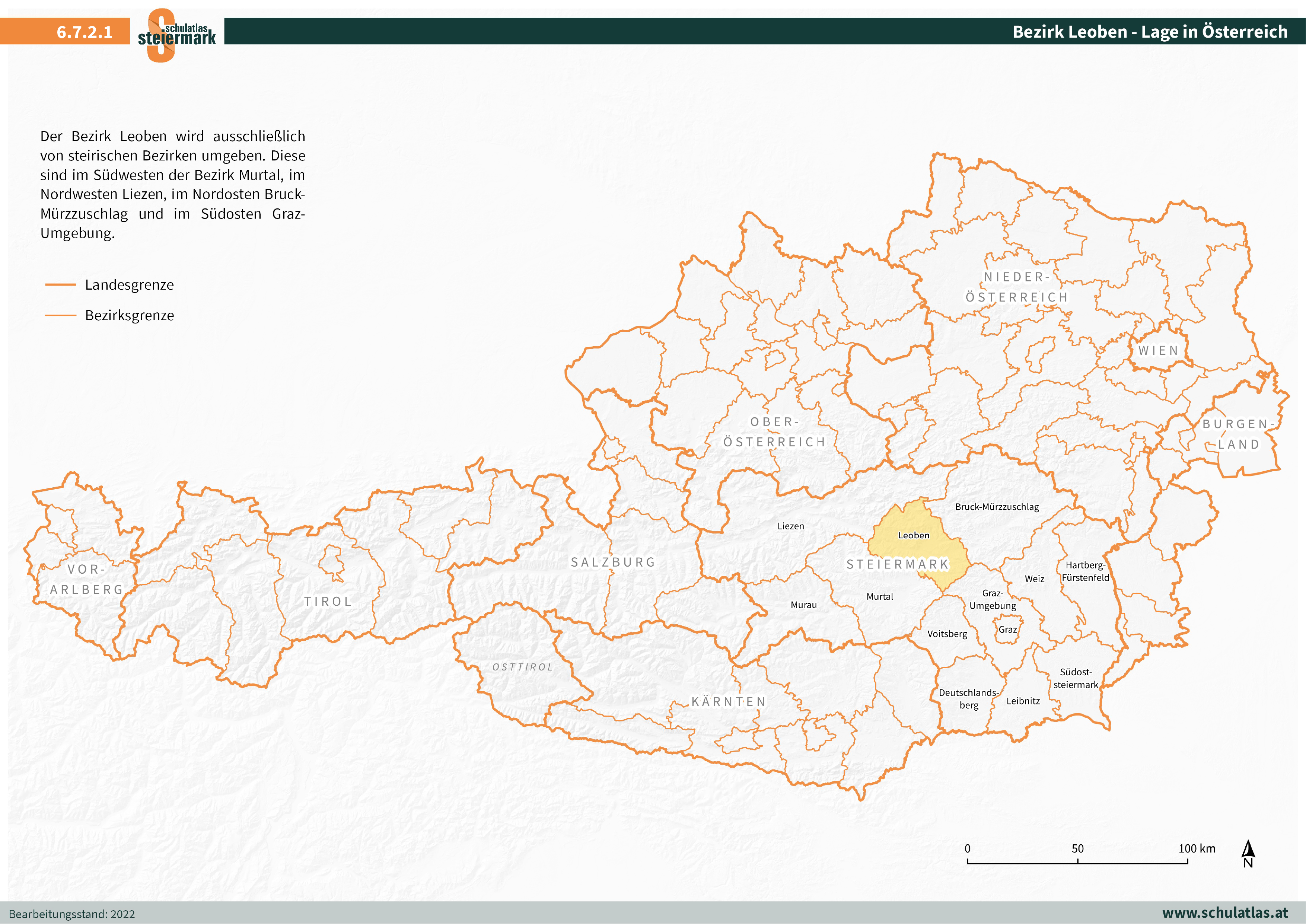 6.7.2.1 Leoben - Lage in Österreich