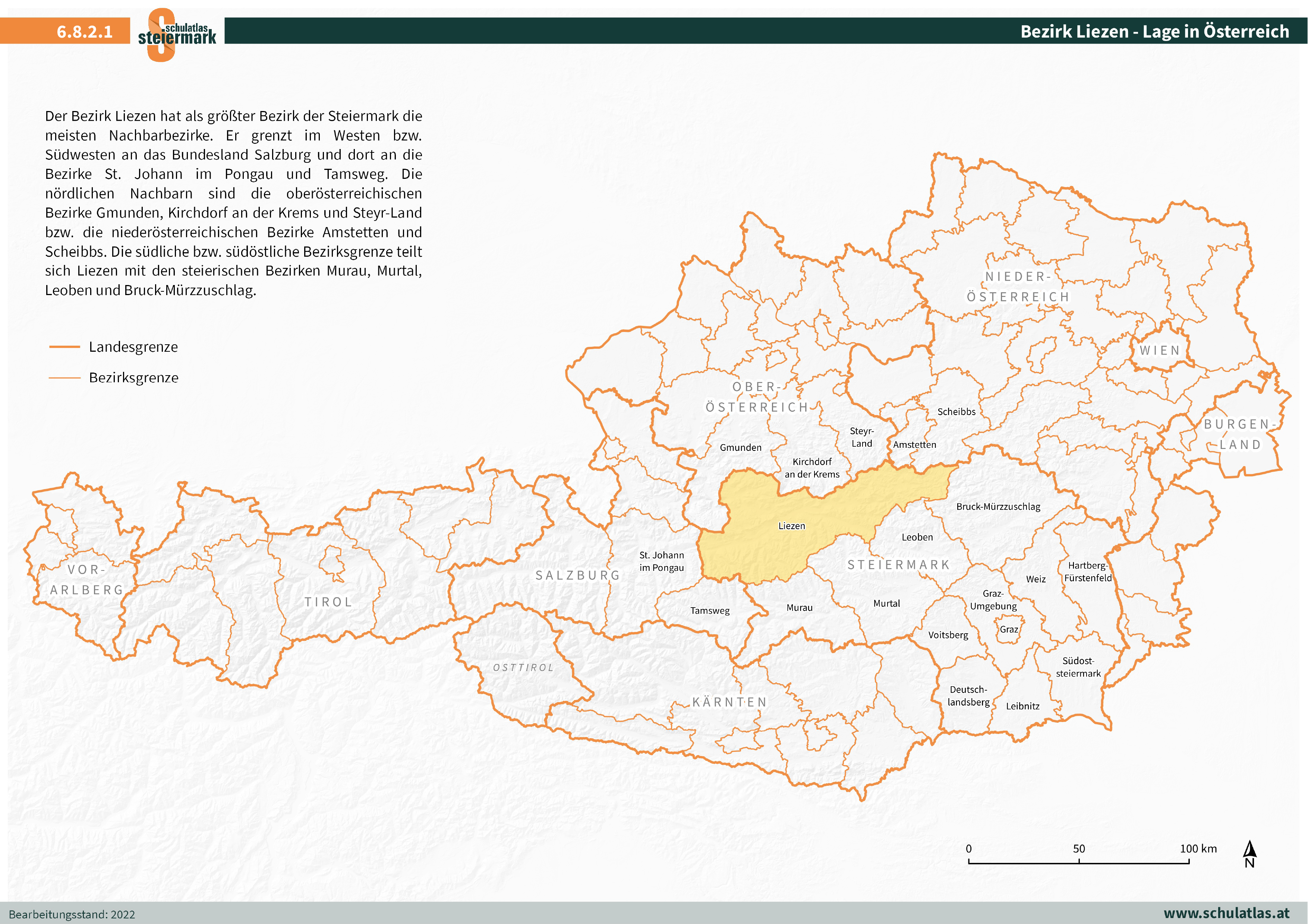 6.8.2.1 Liezen - Lage in Österreich