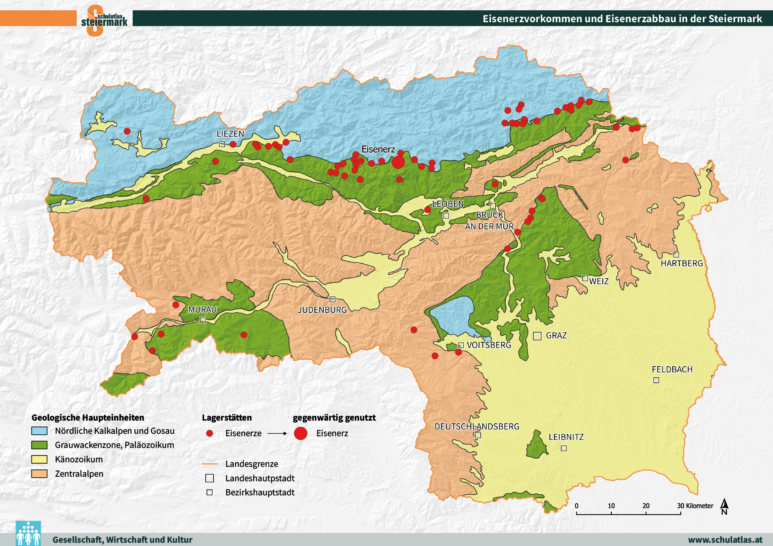 Eisenerzvorkommen und Eisenerzabbau in der Steiermark