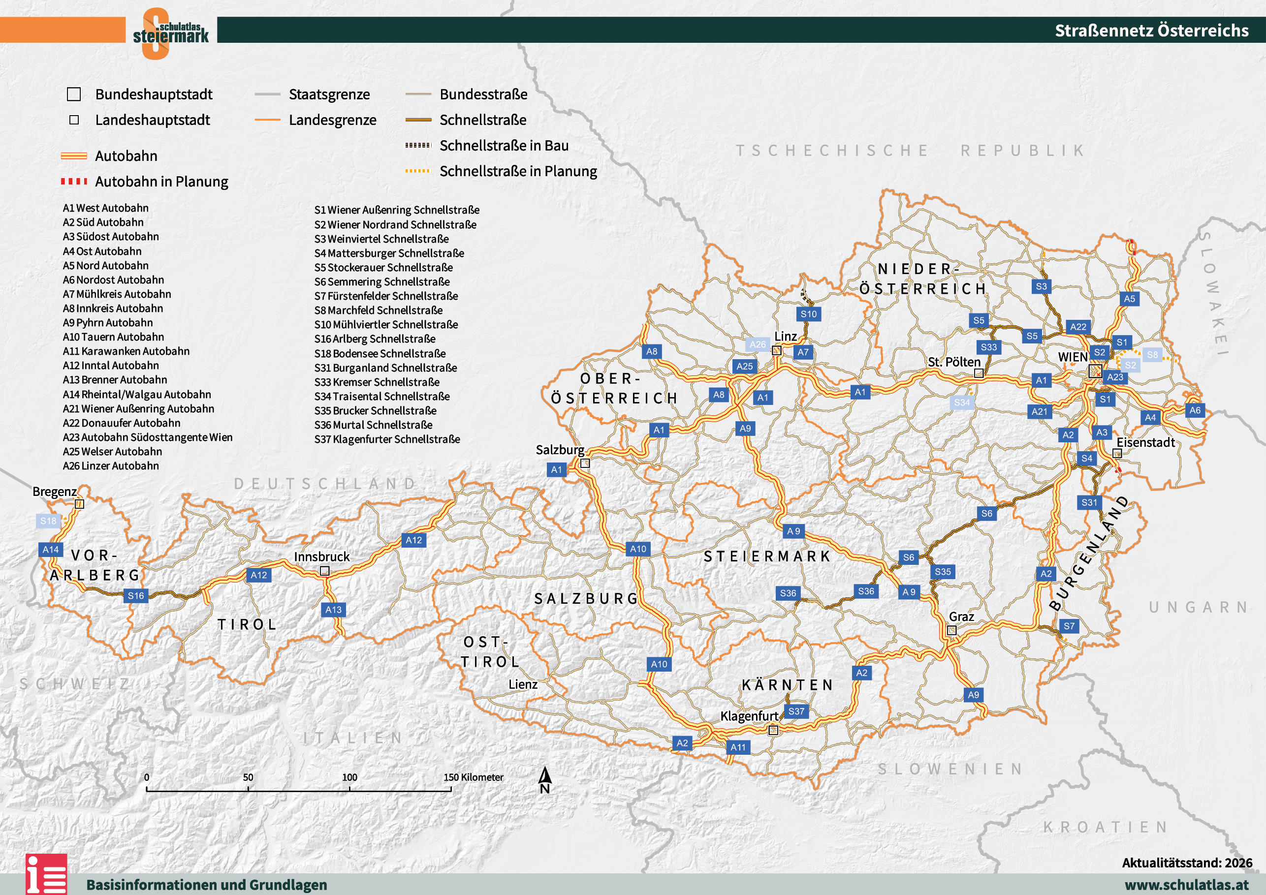 Straßennetz Österreich