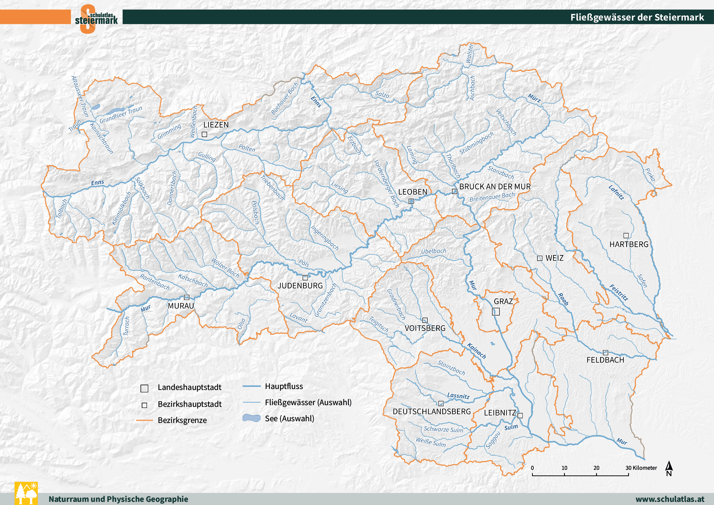 Fließgewässer der Steiermark