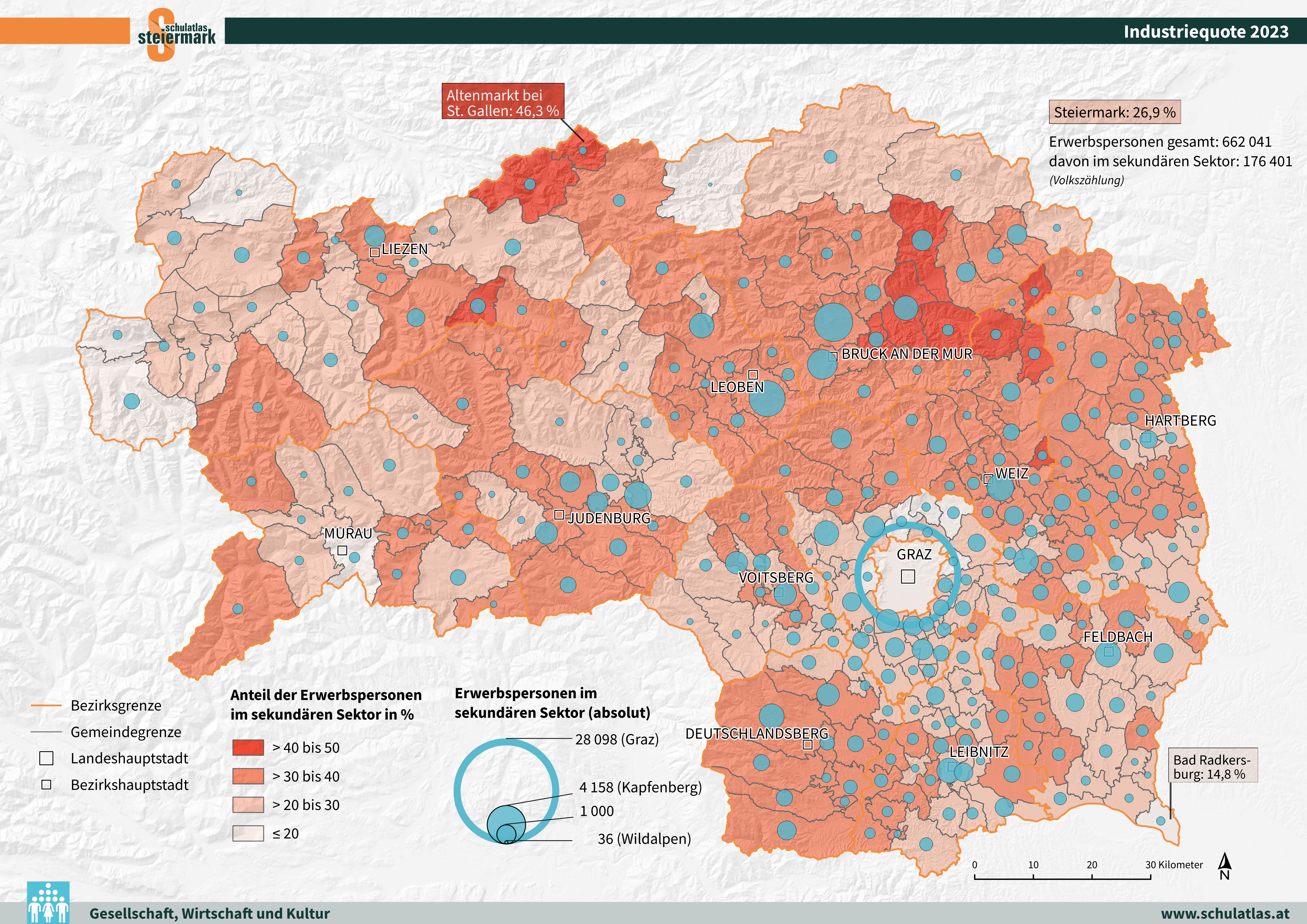 Industriequote der Steiermark 2023